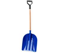 Pelle à neige, en plastique durable, longueur de 135 cm, adaptée pour la neige et le sable, les bords arrondis empêchent les déversements, poignée ergonomique en forme de D
