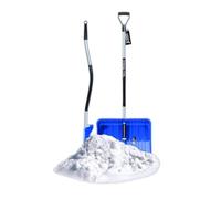 Pelle à Neige Ergonomique - Pour Petites et Grandes Quantités - Lame en Plastique, Bord en Aluminium, Manche en Aluminium Avec Zone de Préhension Séparée