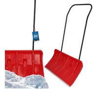 Pelle à neige - KOTARBAU - 80 cm (avec roues) - Profil aluminium - Manche métal - Rouge