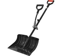 Pelle à neige - Lame de déneigement - Lame de 45,5 x 32 cm - Avec poignée en D et poignée supplémentaire - Légère - Pour la voiture, le jardin et le camping