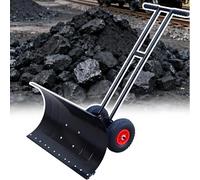 Pelle à neige robuste - Construction en acier de 73,6 cm, pneus remplis d'air de 25,4 cm, utilisation multi-saisons pour la neige, le gravier et le sable - Idéal pour les grandes propriétés