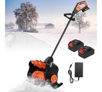 Pelle à neige sans fil, 21 V 15 Ah alimentée par batterie avec poignée avant réglable