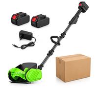 Pelle À Neige sans Fil, Pelle À Neige Électrique, Souffleuse À Neige Alimentée par Batterie 20 V avec Une Largeur De Déneigement De 31 Cm, Poignée Télescopique, Tarière en Nylon pour Allées Et