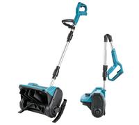 Pelle à neige sans fil pour Makita 18 V, 30,5 cm, souffleuse à neige électrique pliable sans balais avec direction réglable à 45° et manche télescopique, largeur de travail de 30 cm, profondeur
