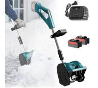 Pelle à Neige Sans Fil, Puissant Moteur Sans Balais, Pelle à Neige Sans Fil Avec Batterie, Manche Extensible, Souffleuse à Neige Pour Terrasse, Allée,2battery