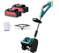 Pelle à Neige sans Fil, souffleuse à Neige électrique avec goulotte orientable, Poteau télescopique, 2 Batteries et Chargeur Rapide Inclus