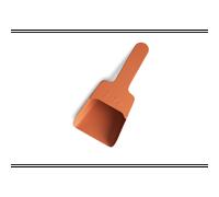 Pelle à pellets melfa terracotta