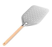 Pelle a Pizza, 12 Pouces 40 x 30cm Pelle a Pizza Perforée Inox, Professionnelle Support de Grande Surface avec Longue Poignée