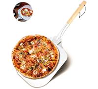 Pelle à Pizza Aluminium 30x66cm, Manche Bois Professionnel pour Four et Grill, Spatule Pratique et Confortable