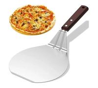 Pelle à pizza en acier inoxydable - ULISEM - 33 cm - Long manche - Compacte - Pratique pour four et barbecue - Durable