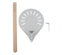 Pelle à Pizza en Aluminium, Manche Bois Détachable, pour Four | Poignée Confortable, Résistante à Rouille, Assemblage Simple, pour Soulever Pizza ou Plaques de Gâteau