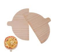 Pelle à pizza en bois - Spatule à , accessoire de four à pizza | Ensemble de planche à pizza en bois naturel 2 pièces pour la cuisson, la pelle à plate avec trou de suspension