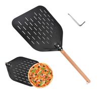Pelle à pizza Gadgets de cuisine en acier inoxydable perforés de 30 cm