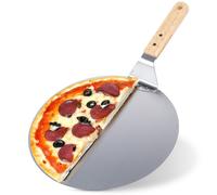 Pelle à Pizza Inox 48,5x30,5cm Professionnelle Manche Bois Cuisine Four