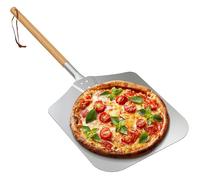 Pelle à pizza métal manche bois 12x14 pouces pour four et grill