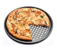 Pelle à Pizza, Pelle à Pizza en Acier au Carbone Chaud antiadhésif Plateau de Cuisson à Pizza 32 cm Plaque à Pizza Porte-Plats A289