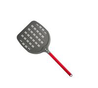 Pelle A Pizza Pelle à pizza perforée de 30 cm (12 pouces) en forme pomme, revêtement dur aluminium, courte et longue Pour Pizzas(12 inch 69 cm Red)