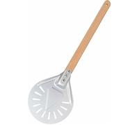 Pelle à pizza perforée - EINNENFFER - Aluminium - Manche en bois - Antiadhésive - Lave-vaisselle