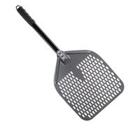 Pelle à pizza perforée rectangulaire, palette aluminium 12 pouces | Revêtement dur, pelle de cuisine à manche court pour cuisson(01)