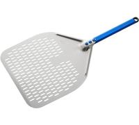 Pelle à pizza rectangulaire perforée de 33 cm avec manche de 58,4 cm