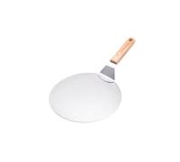 Pelle à pizza ronde en acier inoxydable de 25 cm - Pelle de cuisson - Plateau de transfert - Pelle à pizza en acier inoxydable - Pelle à pizza ronde - Spatule à pain - Plateau de transfert de pain -