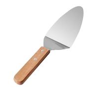 Pelle à pizza, spatule à gâteau, spatule à pizza en acier inoxydable avec manche en bois, coupe-gâteau, outil de cuisine pour desserts, biscuits