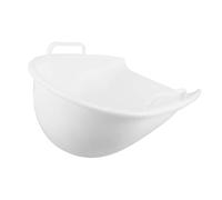 Pelle à Poussière à Main avec Double Poignée, Blanc, 43,5x38x19 CM | Plastique, Prise Confortable et Maniabilité Aisée, Ramassage Facile, pour Garage et Berges