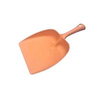 Pelle à poussière et balayette de bureau, Pelle à poussière de bureau en plastique, avec manche long, lavable, légère, multicolore(Brown)