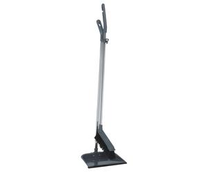 Pelle à poussière métallique à long manche VIKAN avec balayette, longueur : 900 mm, gris