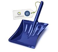 Pelle à poussière métallique en Acier, Manche Court 39 × 23 cm - Maison Atelier Garage - Garronda GD-0167 (Bleu)