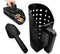Pelle à Sable pour Détecteur de Métaux, 2 Accessoires en Plastique Léger et Portable, Tamis pour Plage et Plein Air .