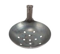 Pelle à Tamis en Fer, Grosse Louche, Poignée Verticale, Robuste | Évacuation des Déchets, Forme Ajourée, Style Traditionnel Vintage, Usage sur Chantier et Maçonnerie