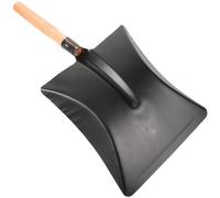 Pelle à Terre de Jardin Portable, Fer Noir, Manche Bois, Lame Plate | Outil Jardinage Simple, Surface Lisse et Bords Doux, pour Bacs à Plantes et Jardin Intérieur