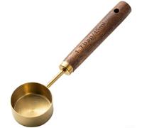 Pelle alimentaire précise en acier inoxydable Noyer noir (C) 15 ml | Capacité exacte de 15 ml, dosage constant pour expresso, force parfaite du café à chaque fois, mesure fiable