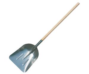 Pelle aluminium tête 33 cm manche en bois 1,20 m