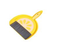 Pelle Balayette Kit de balai nettoyage bureau, pelle à poussière compacte et petite brosse for le, la maison voiture, Mini ensemble détails, 1(Yellow)