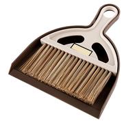 Pelle Balayette Mini pelle à poussière et balai for bureau de nettoyage cage for animaux compagnie(Long handle white br)