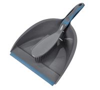 Pelle & Balayette Raclette Poils Anthracite & Bleu Paon