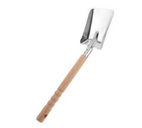 Pelle Cheminée en Acier Inoxydable, Légère, pour Charbon et Cendres | Bois, Format Compact, Maniement Facile, Nettoyage Barbecue et Jardin, Argenté, Usage Polyvalent