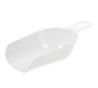 Pelle Cuisine Multiusage en Acier Inoxydable, Finition Miroir | Farine, Sucre et Thé, Design Compact Soudé sans Joint, Prise Confortable, Blanc