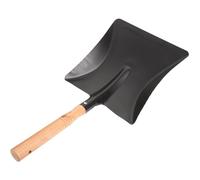 Pelle de Jardin en Fer Spade Plate Simple à Manche Bois, Petite | Poignée Confortable, Surface Lisse et Bords Nets, pour Bacs à Plantes et Terre, Noir