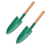 Pelle de Jardin en Métal et Bois 2 Pièces pour Potager et Fleurs | Précision de Creusage, Format Compact, pour Rempotage, Massifs Surélevés et Jardinières Couleur Aléatoire
