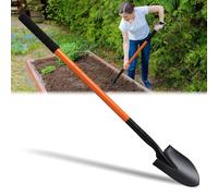 Pelle de jardin - Pelle à main en acier - Manche 110 cm - Lame pointue - Usage jardinage et camping