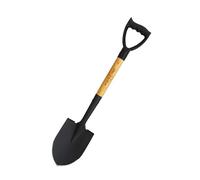 Pelle De Jardinage Multifonction en Acier Manganèse - Petite Bêche Pointue Et Carrée avec Long Manche Bois, Idéale pour Creuser, Ameublir Transplanter, 72-74 Cm(Black,Pointed)