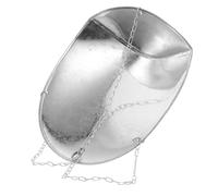 Pelle de Pesage Industrielle Ronde en Acier Inoxydable avec Chaîne | Compatible avec Balances à Cadran Manuelles et Modèles Alimentaires Suspendus, Usage Entrepôt et Voyage
