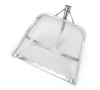 Pelle de tamisage, pelle de tamisage à sable en acier au carbone galvanisé, à crottes poulet avec maille 0, 2 cm pour le grain, le jardinage, argent, 18, 5x14, 17 pouces