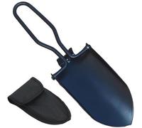 Pelle en acier inoxydable pliable Unyqoos® – compacte et pliable, 22 cm dépliée / 13 cm pliée, avec étui de ceinture pour le jardin et les activités de plein air
