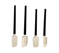 Pelle en caoutchouc compacte - Petite pagaie culinaire avec bord de précision | Construction en polymère hygiénique tolérant la chaleur, nettoyeur à portée fine, bol pâte, crème d'application de crème