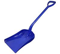 Pelle en Plastique Bleue Faithfull, légère et Robuste avec Manche en Acier revêtu de polypropylène - Dimensions de la Lame : 390 mm x 315 mm, Longueur Totale : 1020 mm