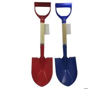 Pelle - EQUIP LOISIRS - 57 cm - Manche en bois - Pelle en fer - Couleurs bleu et rouge